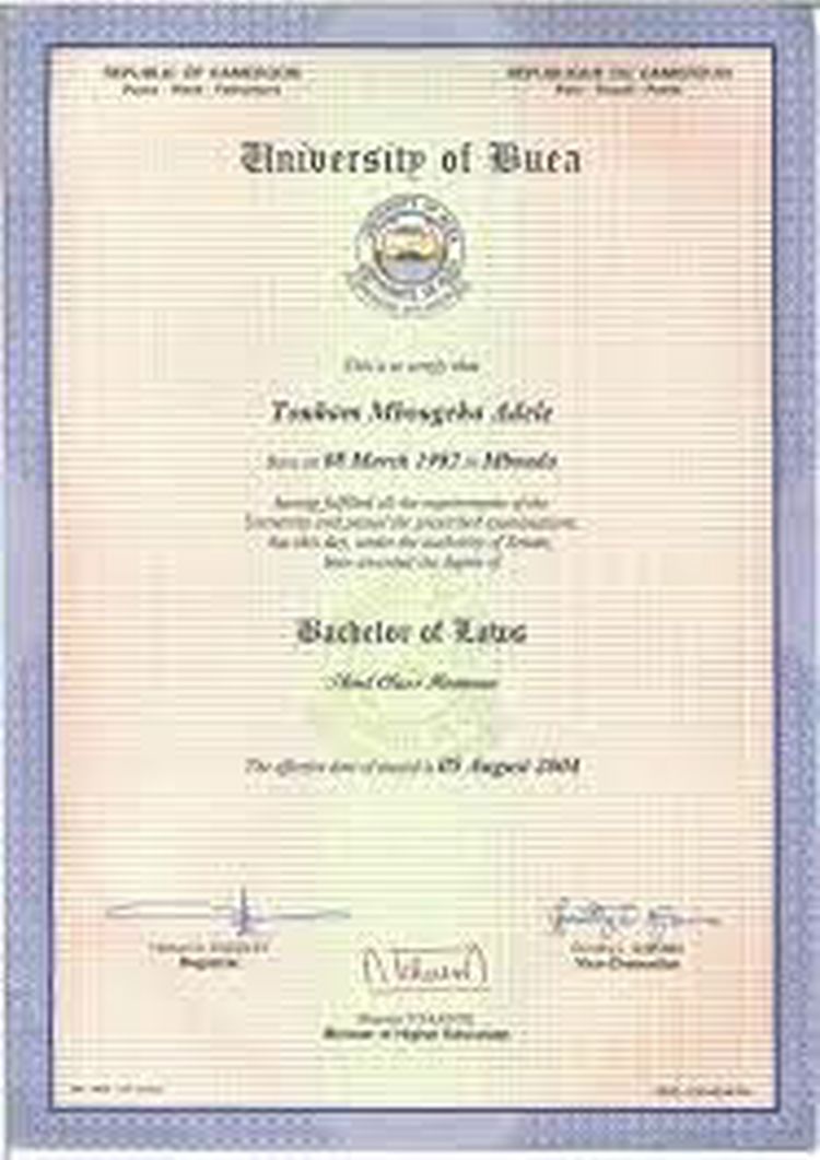 Buy Degree From Université de Buéa