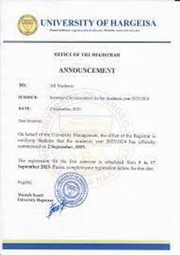 buy degree from the Jaamacada Hargeysa