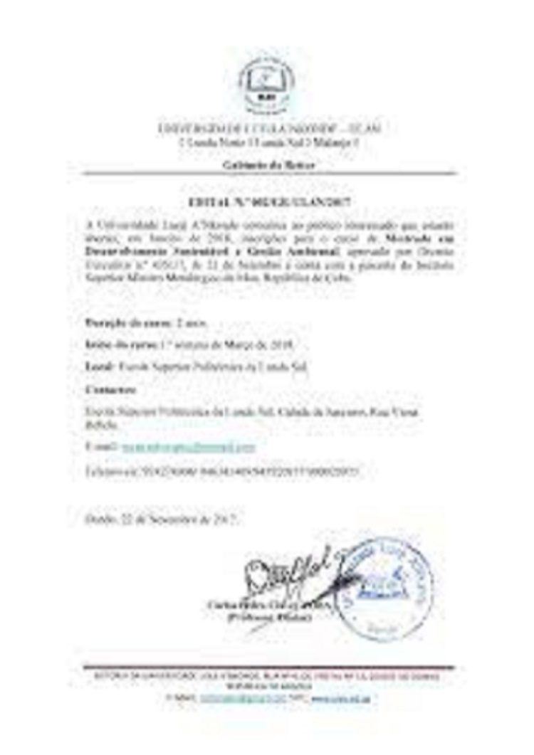 buy degree of the Universidade Mandume Ya Ndemufayo