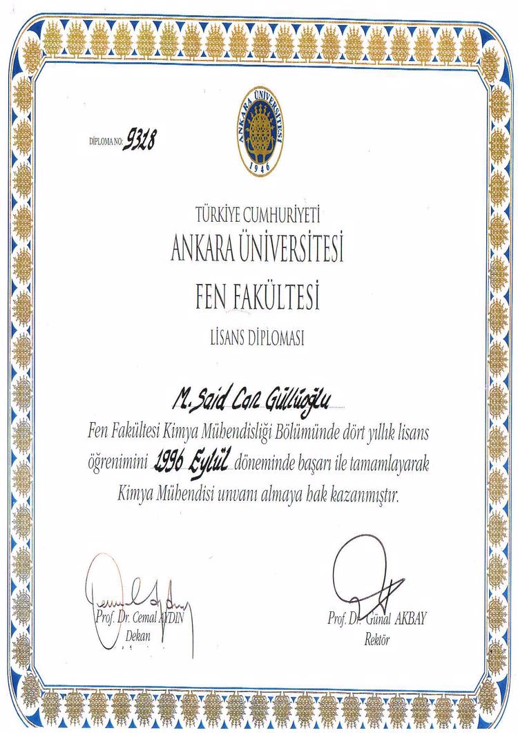 Buy college degree from the Ankara Üniversitesi