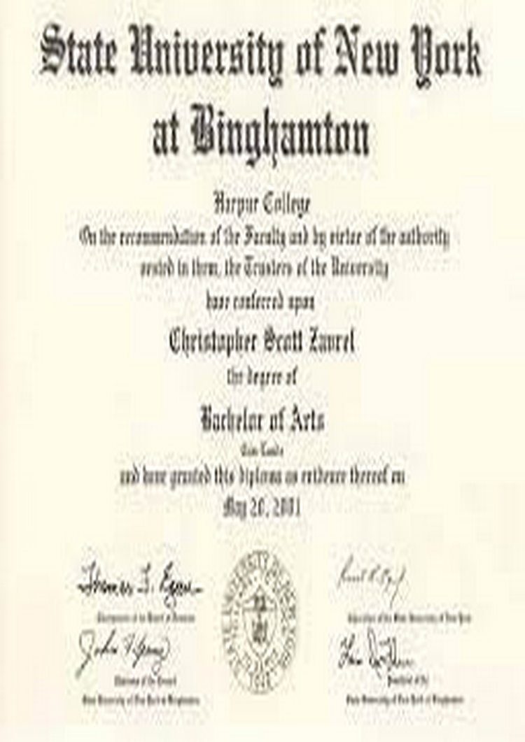 Buy college degree from The Binghamton University, State University of New York