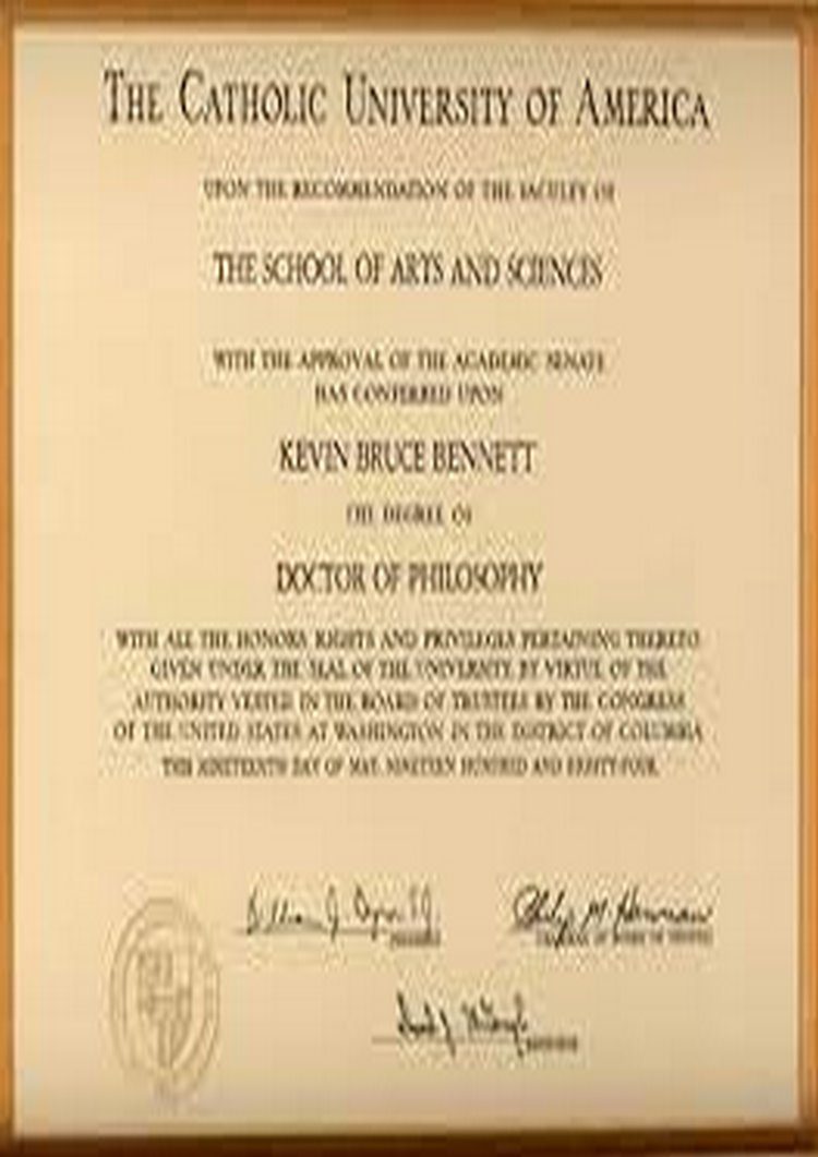 Buy college degree from The Catholic University of America