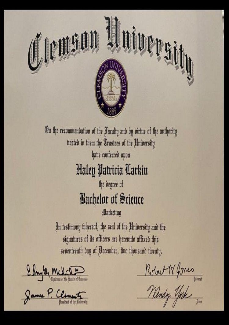 Buy college degree from The Clemson University