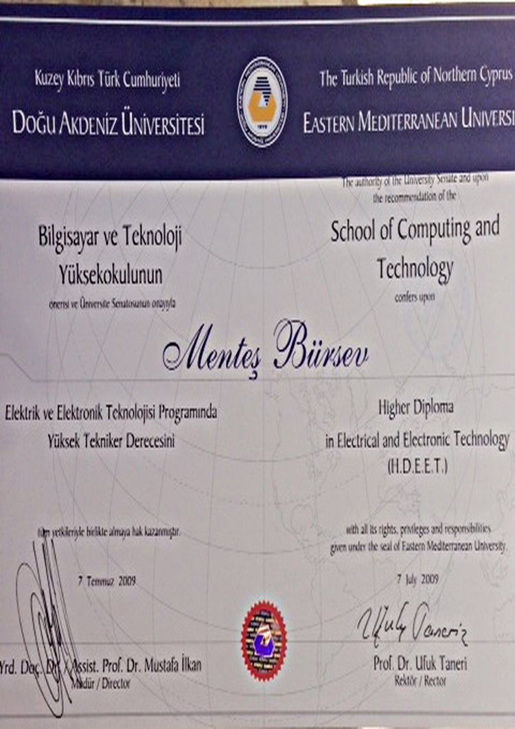 Buy college degree from The Dogu Akdeniz Üniversitesi