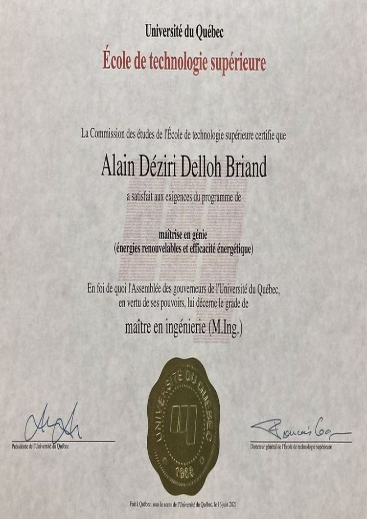 Buy college degree from the École de Technologie Supérieure