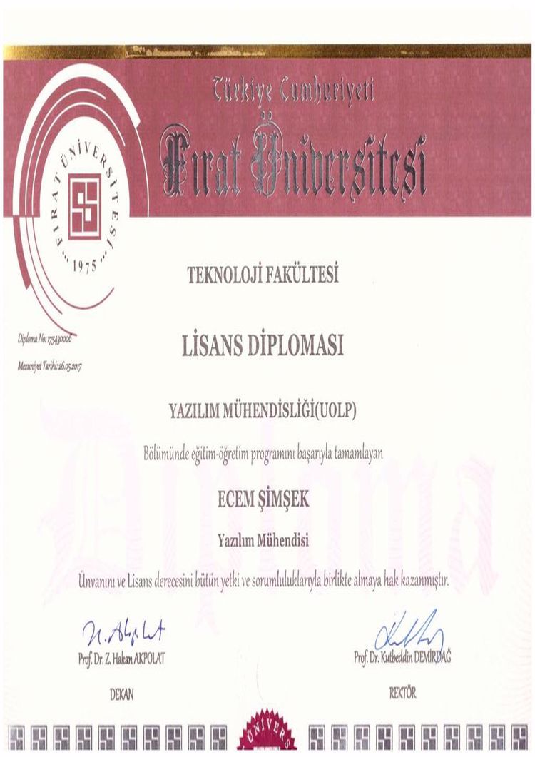 Buy college degree from the Firat Üniversitesi