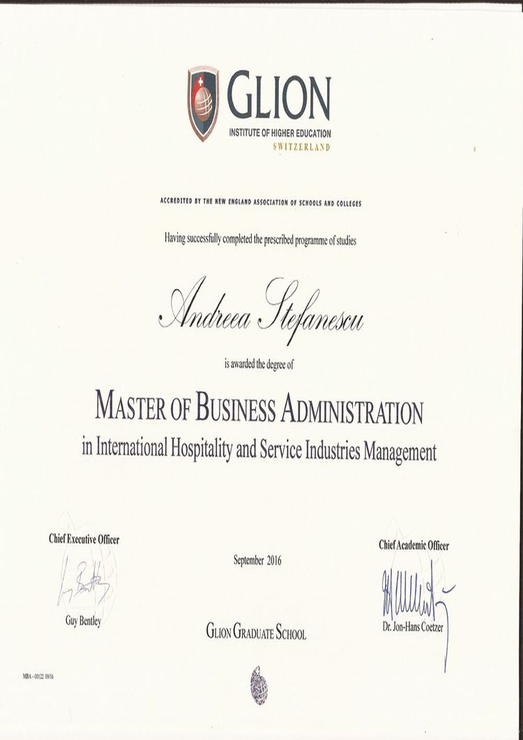 Buy college degree from the Glion Institute of Higher Education