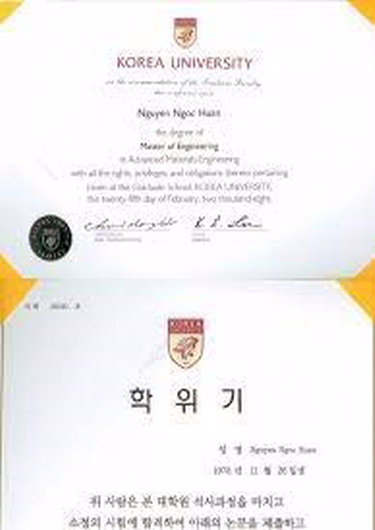 Buy college degree from the Korea University