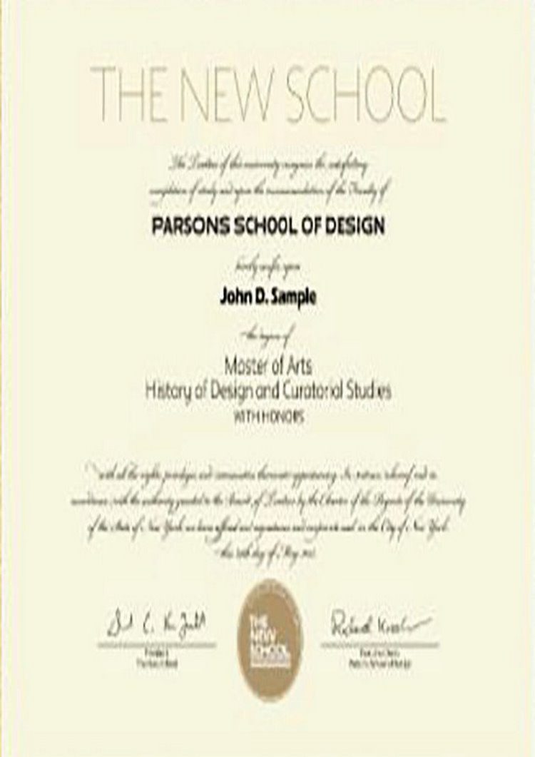 Buy college degree from The New School