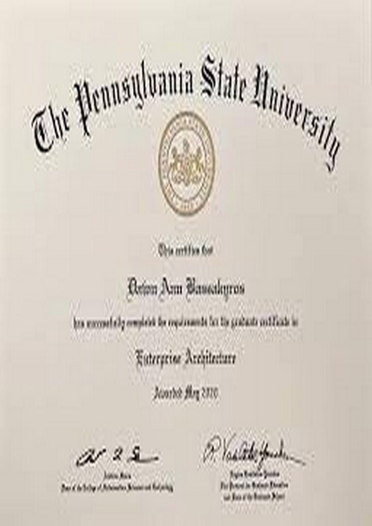 Buy college degree from The  Penn State University