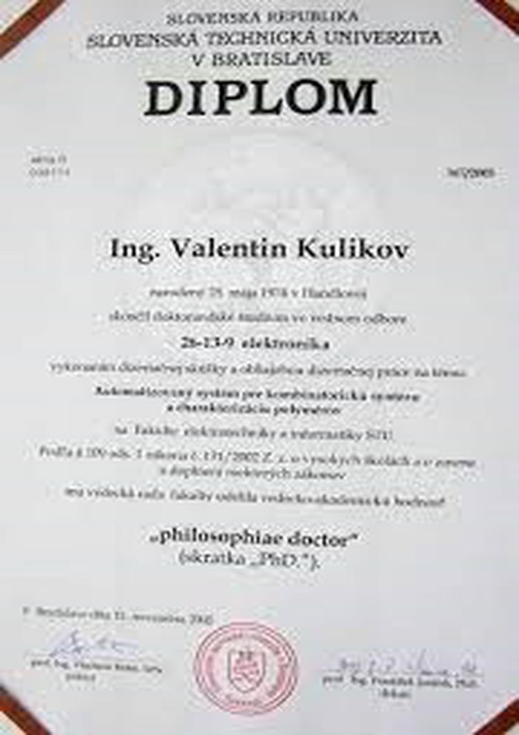 Buy college degree from the Slovenská technická univerzita v Bratislave