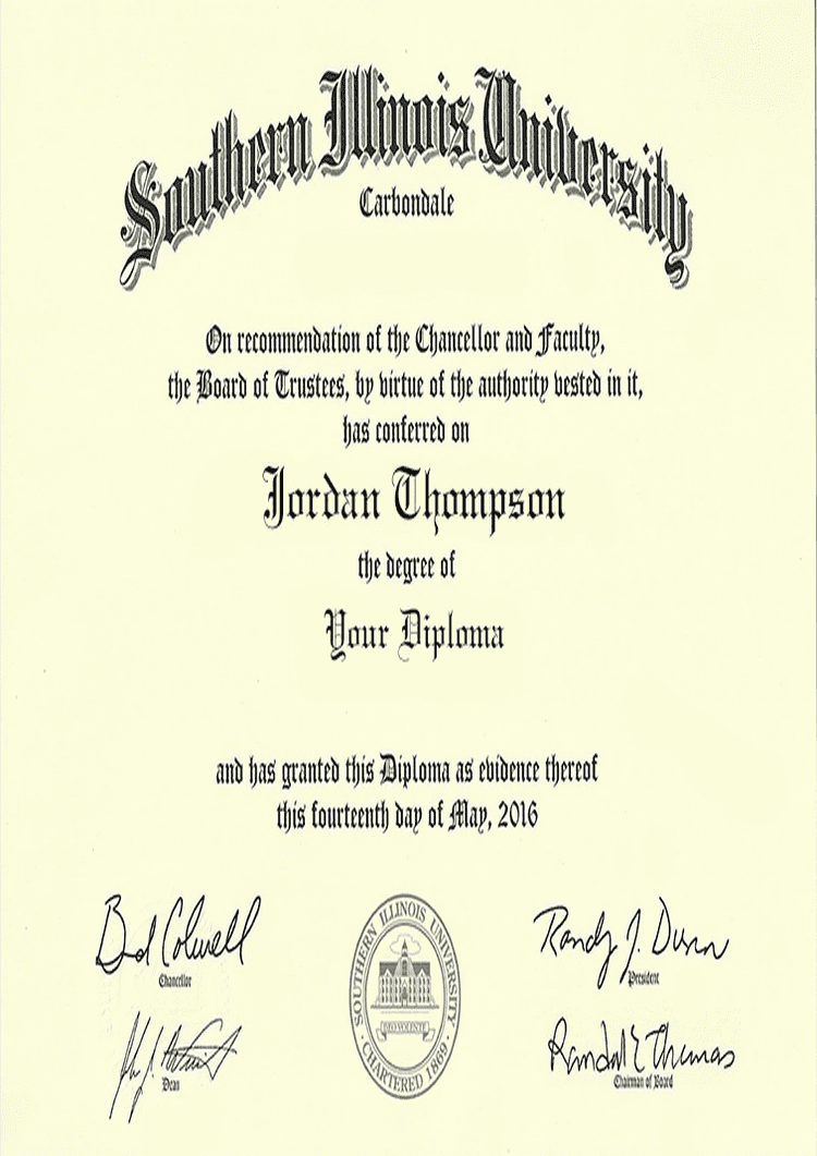 Buy college degree from The Southern Illinois University Carbondale