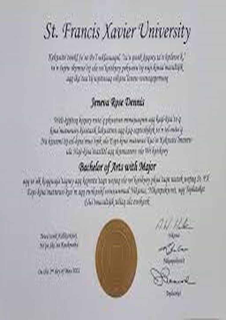 Buy college degree from the St. Francis Xavier University
