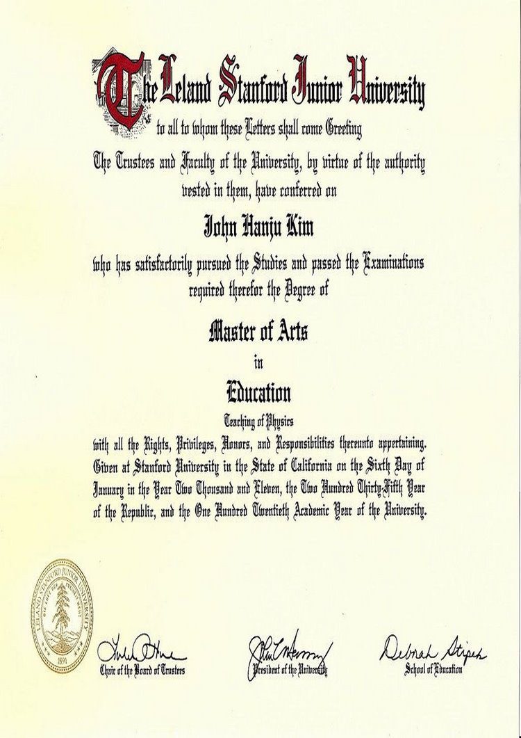 Buy college degree from The Stanford University
