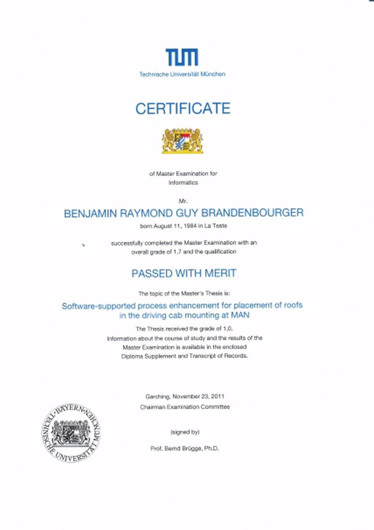 Buy college degree from the Technische Universität München