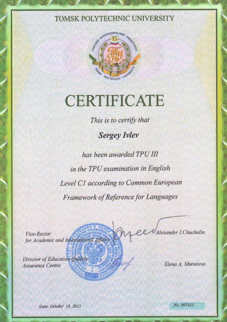 Buy college degree from the Tomsk Polytechnic University