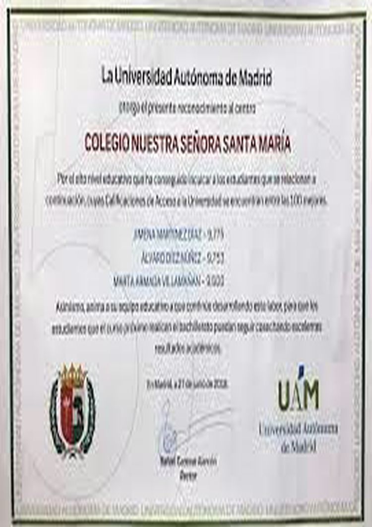 Buy college degree from the Universidad Autónoma de Madrid