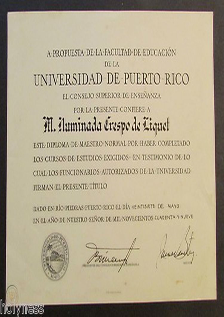 Buy college degree from the Universidad de Puerto Rico