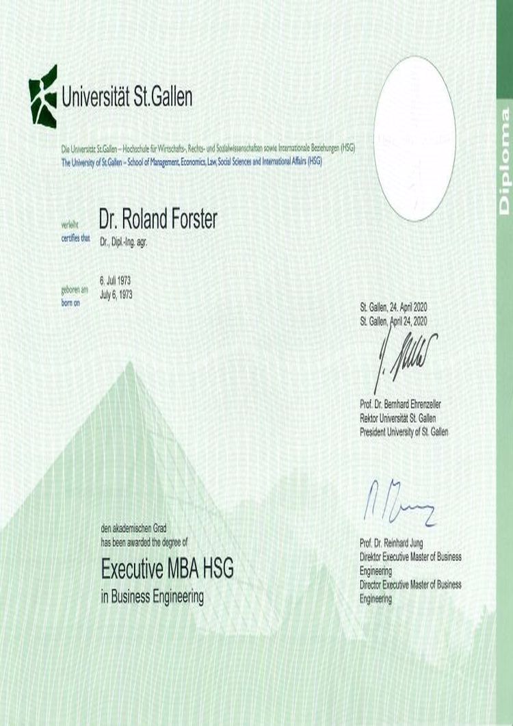 Buy college degree from the Universität St.Gallen