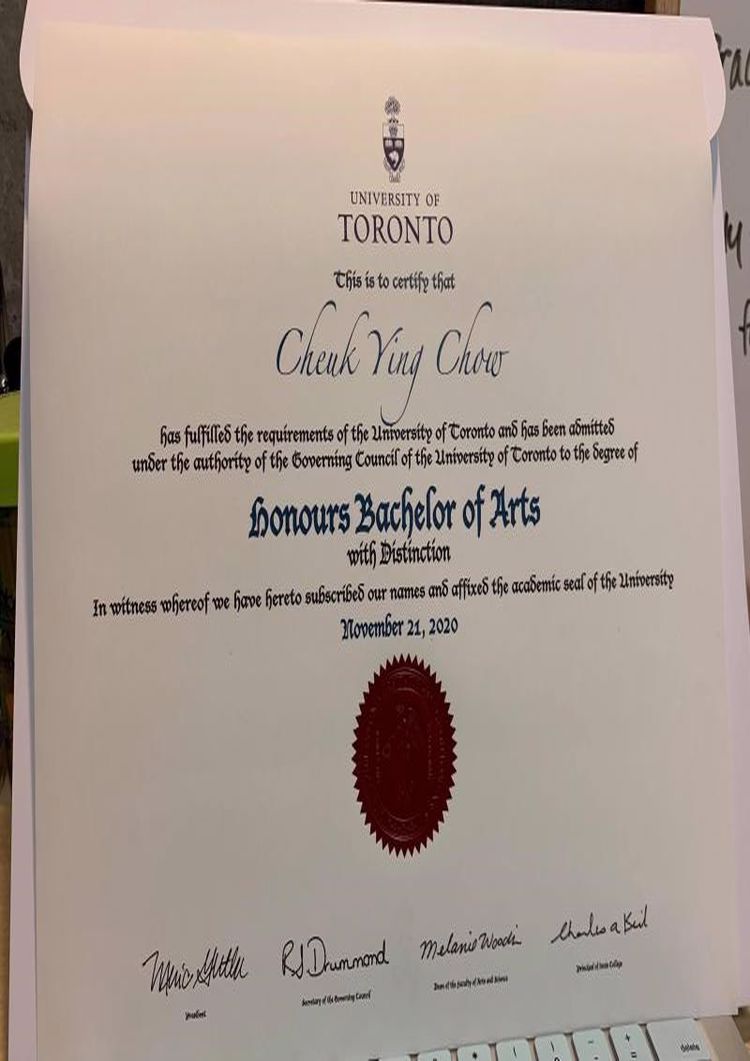 Buy college degree from The University of Toronto