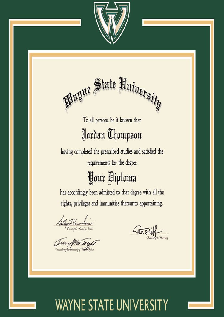 Buy college degree from The Wayne State University