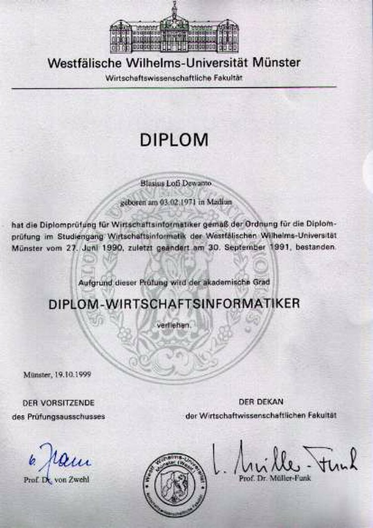 Buy college degree from the Westfälische Wilhelms-Universität Münster