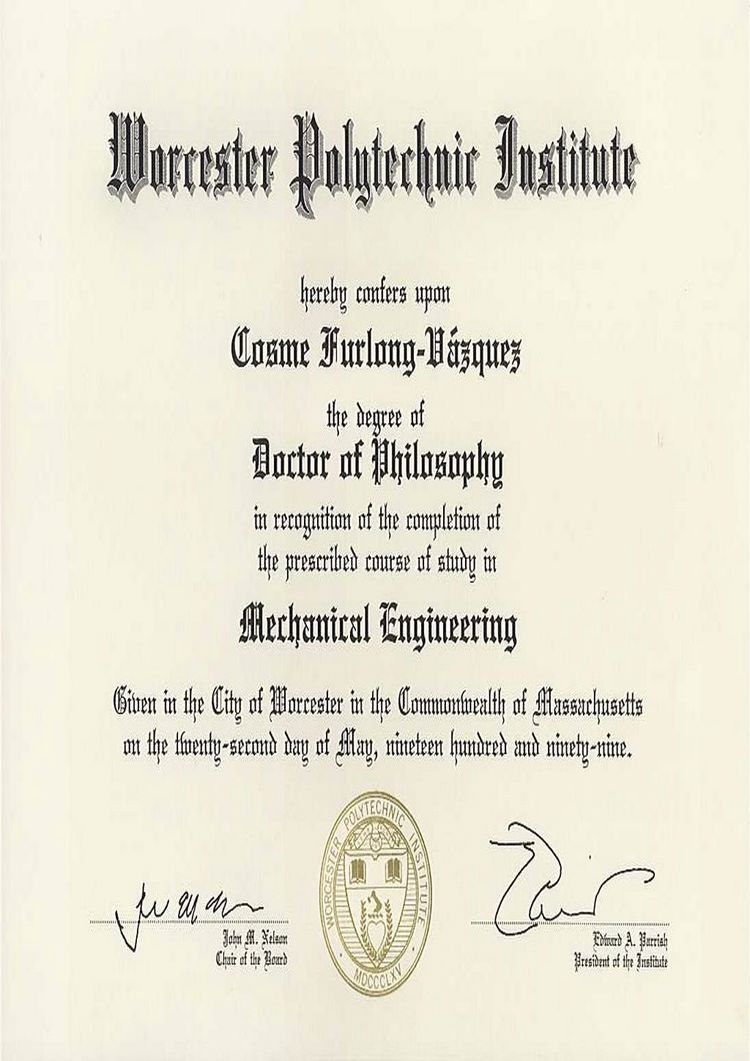 Buy college degree from The Worcester Polytechnic Institute