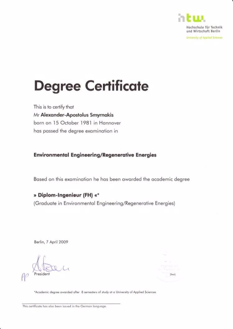 Buy college degree from The Hochschule für Technik und Wirtschaft Berlin